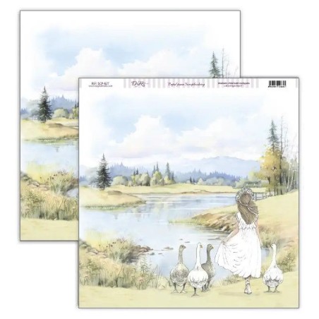 Papel Scrapbooking Comunión niña de espaldas. Dayka | L'aura Bella