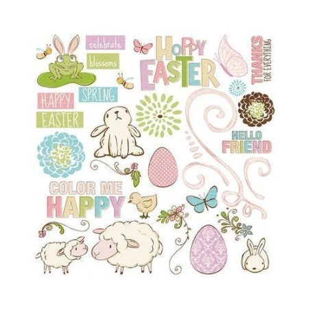 Rub ons happy easter