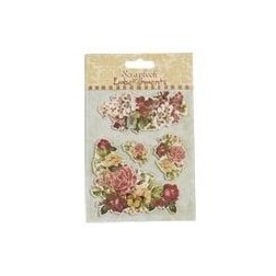 Pegatinas en relieve de flores. Clayre and Eef. Decoraciones, Pegatinas