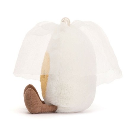 Amuseable Boiled Egg Bride, huevo novia feliz. Peluche Jellycat