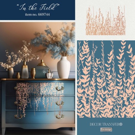 In the Field, Rose Gold Foil KACHA. REDESIGN DECOR TRANSFERS®