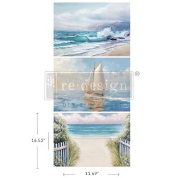 Seascape Melody. A3 Decoupage Paper Redesign 672140 | L'aura Bella