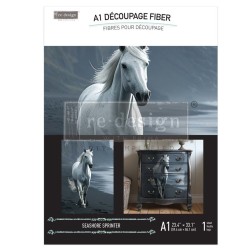 Seashore Sprinter. A1 Decoupage Paper Redesign 672614 | L'aura Bella