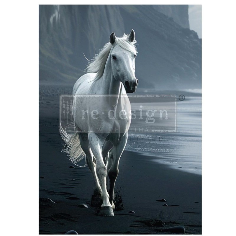 Seashore Sprinter. A1 Decoupage Paper Redesign 672614 | L'aura Bella