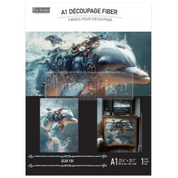 Gearfin, delfín. A1 Decoupage Paper Redesign 673154 | L'aura Bella