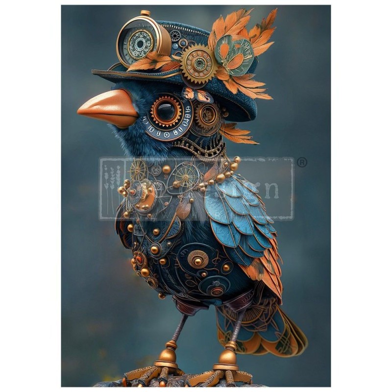 Azure Aviator. A1 Decoupage Paper Redesign 673208 | L'aura Bella