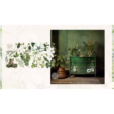 Froggy Meadow Greens. REDESIGN MAXI TRANSFERS®, calcomanía