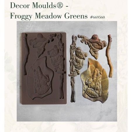 Froggy Meadow Greens. REDESIGN DECOR MOULDS® 669560 | L'aura Bella