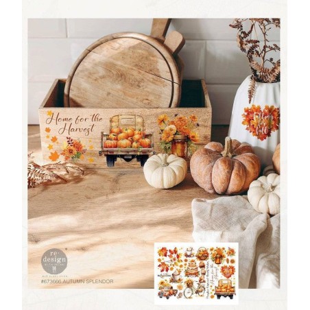 Autumn Splendor. REDESIGN SMALL DECOR TRANSFERS®. Transfer, calcomanía.