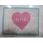 Pegatina para papel y tela, Love