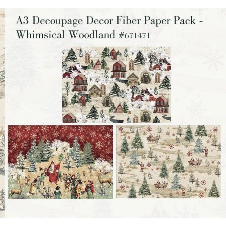 Whimsical Woodland. A3 Decoupage Paper Redesign 671471 | L'aura Bella