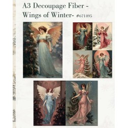 Wings of Winter. A3 Decoupage Paper Redesign 671495 | L'aura Bella
