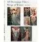 Wings of Winter. A3 Decoupage Fiber Paper Redesign. Pack de 3 modelos.