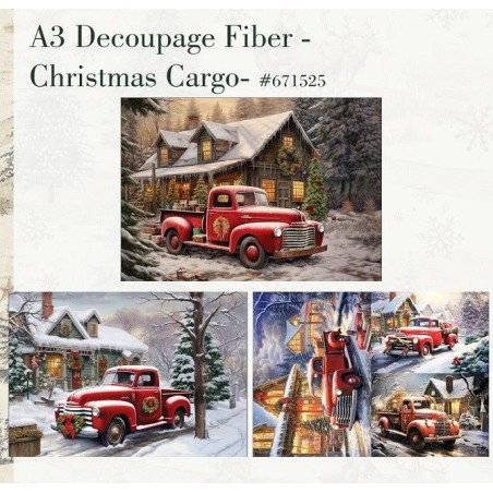 Christmas Cargo. A3 Decoupage Paper Redesign 671525 | L'aura Bella