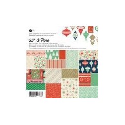 25th & Pine. Coleccion scrapbooking. 15 x 15 cm Basic Gre | L'aura Bella