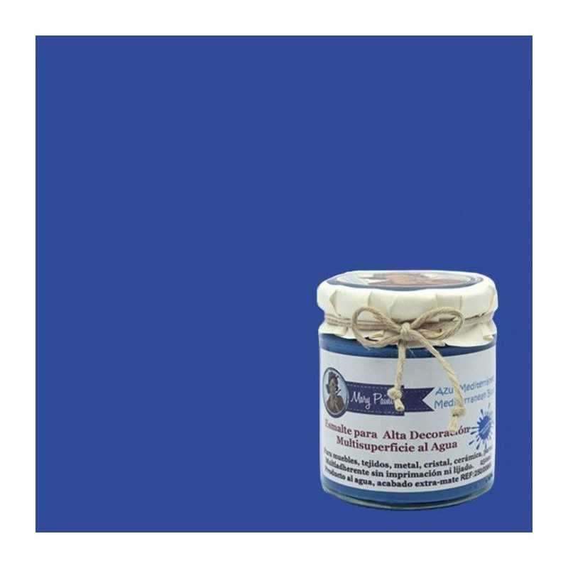 Azul Mediterráneo. Esmalte multisuperficie. Mary Paint | L'aura Bella