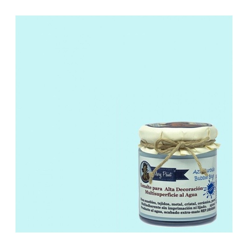 Azul Burbuja. Esmalte multisuperficie. Mary Paint | L'aura Bella