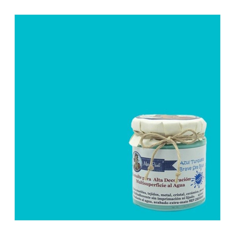 Azul Turquesa. Esmalte multisuperficie. Mary Paint | L'aura Bella