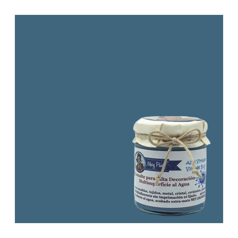Azul Vintage. Esmalte multisuperficie. Mary Paint | L'aura Bella