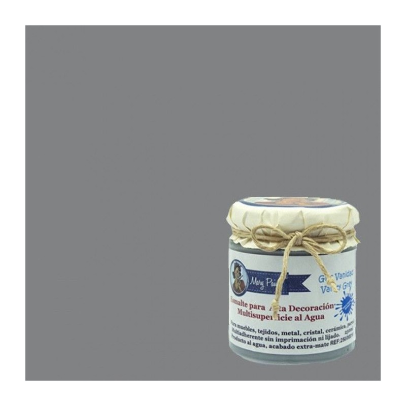 Gris vanidad. Esmalte multisuperficies Mary Paint | L'aura Bella