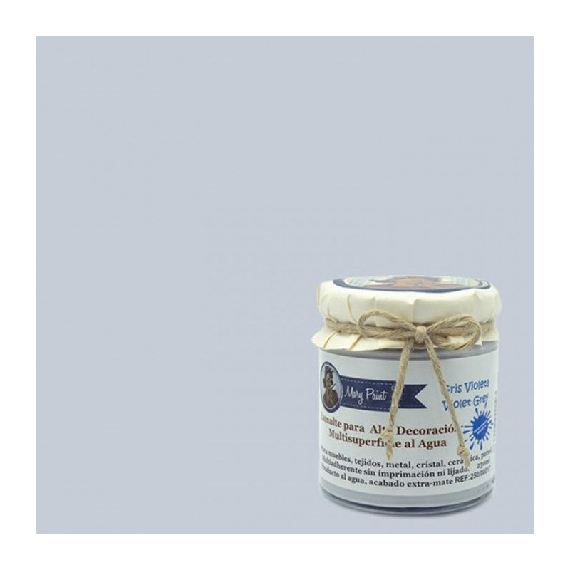 Gris Violeta. Esmalte Multisuperficies. Mary Paint | L'aura Bella