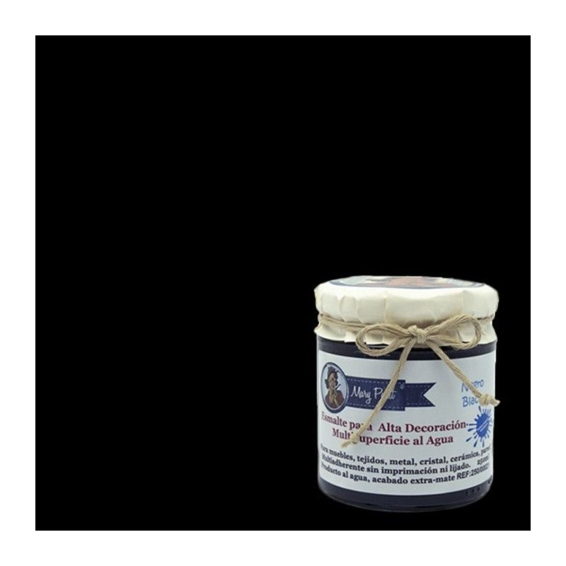 Negro. Esmalte multisuperficie. Mary Paint | L'aura Bella