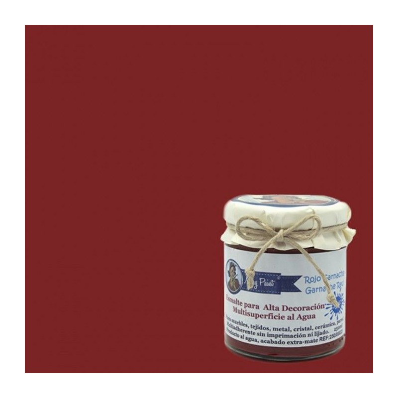 Rojo Garnacha. Esmalte multisuperficie. Mary Paint | L'aura Bella