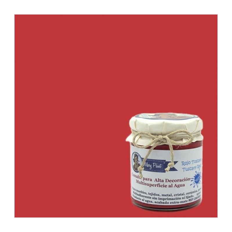 Rojo Toscana. Esmalte multisuperficie. Mary Paint | L'aura Bella