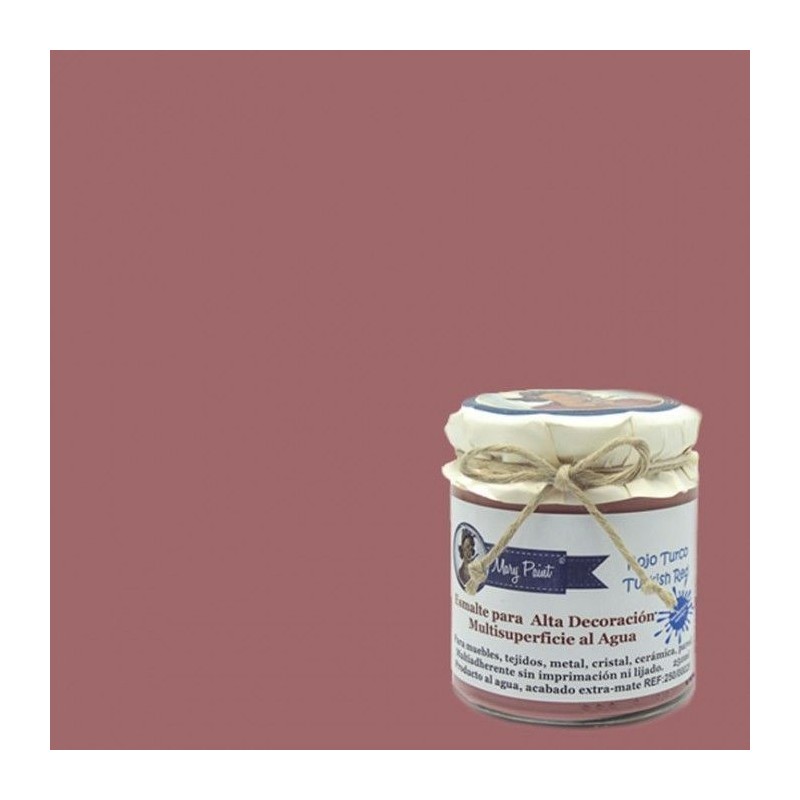 Rojo Turco. Esmalte multisuperficie. Mary Paint | L'aura Bella