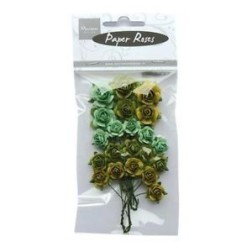 Flores gama verde.. Marianne Design. Decoraciones, Flores