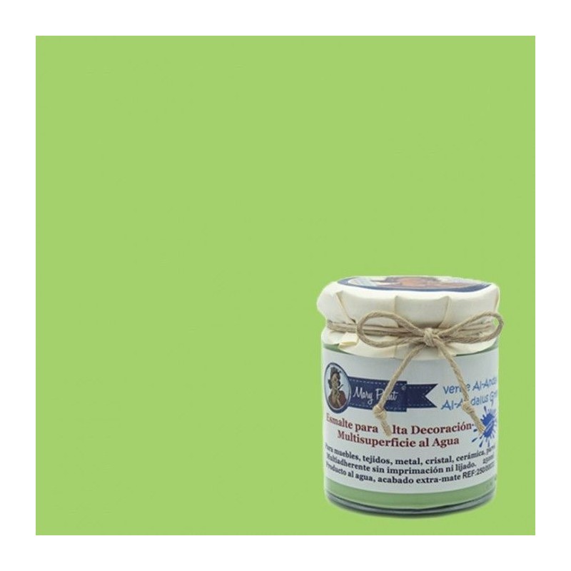 Verde Al-Andalus. Esmalte multisuperficie. Mary Paint | L'aura Bella