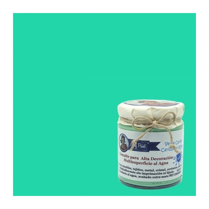 Verde Caribe. Esmalte multisuperficie. Mary Paint | L'aura Bella