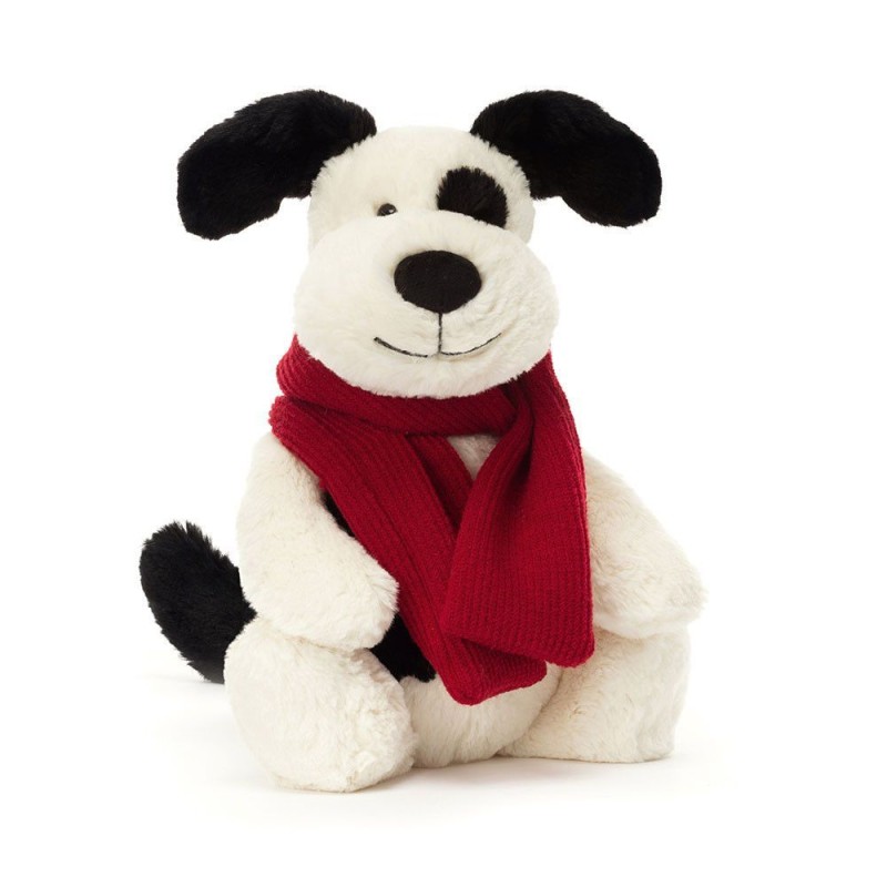 Bashful Winter Puppy. Navidad. Peluche Jellycat. BAS3WP | L'aura Bella
