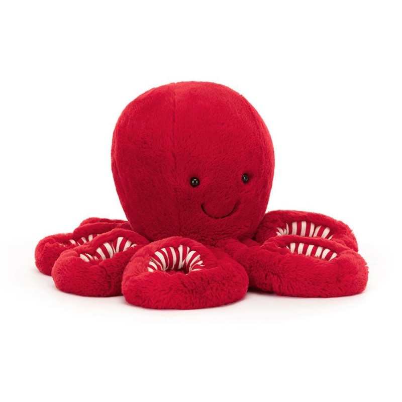 Cranberry Octopus large. Pulpo Peluche Jellycat CRAN2OC | L'aura Bella