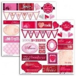 Pegatinas amour toujours. Toga. Decoraciones, Pegatinas