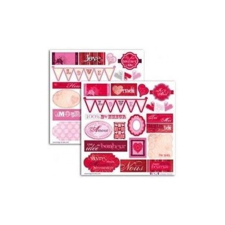 Pegatinas amour toujours. Toga. Decoraciones, Pegatinas