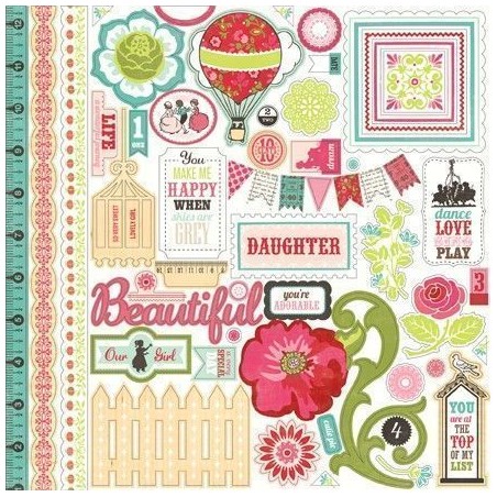 Múltiples pegatinas. This  & That. Echo Park Paper. Decoraciones, Pegatinas