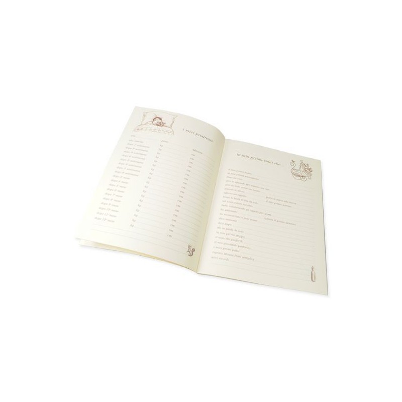 Libro del neonato 24x17cm. Marfil Encuadernación | L'aura Bella