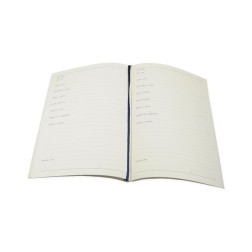 Libro de lecturas en italiano. 21x14.5cm. Marfil | L'aura Bella