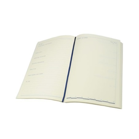 Libro del jardín 21x14.5cm. Marfil. Cuerpo encuadernación artesanal. En Italiano e inglés.