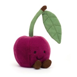 Amuseables Cherry, Guinda Feliz. Peluche Jellycat A6CHR | L'aura Bella