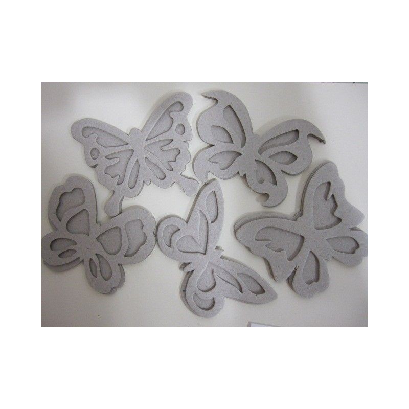 Die cut: Cinco mariposas. . Decoraciones, Precortados