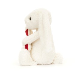 Bashful Bunny with Candy Cane. Peluche Jellycat. BB6CC | L'aura Bella