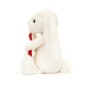 Bashful Bunny with Candy Cane, conejito con bastón de caramelo. BB6CC. Peluche Jellycat.