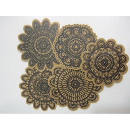 10 precortados imitación blonda