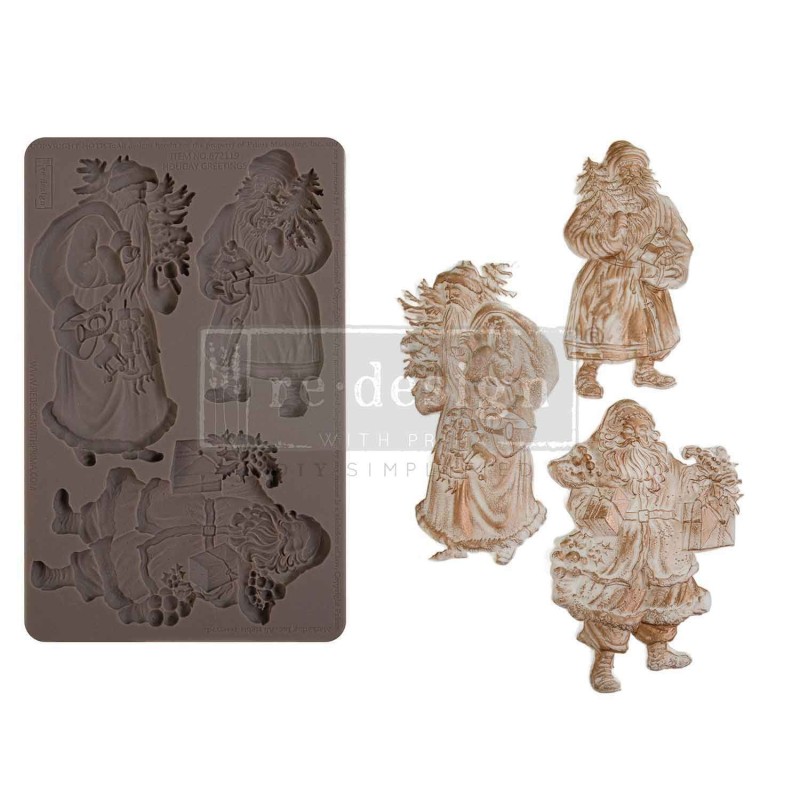 Molde Holiday Greetings. REDESIGN DECOR MOULDS® 672119 | L'aura Bella