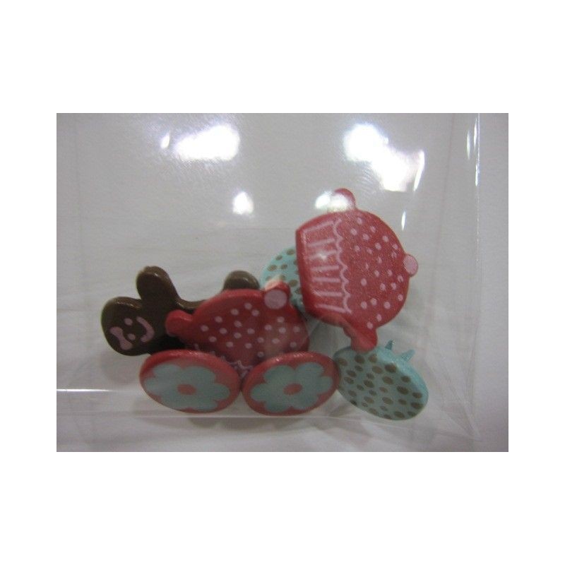 7 brads decorados y con formas. . Scrapbooking, Indispensables, Brads y eyelets