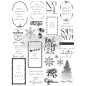 Here Comes Santa. 25 Sellos. DECOR CLEAR STAMP. Redesign with Prima® 673826