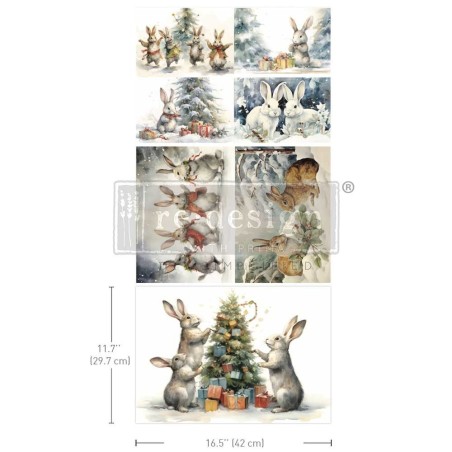 Bunny Wonderland. A3 Decoupage Pack Redesign 671518 | L'aura Bella