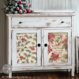 Poinsettias. A3 Decoupage Fiber Pack Redesign 671563 | L'aura Bella